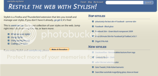 Userstyles.org - Elegant blue