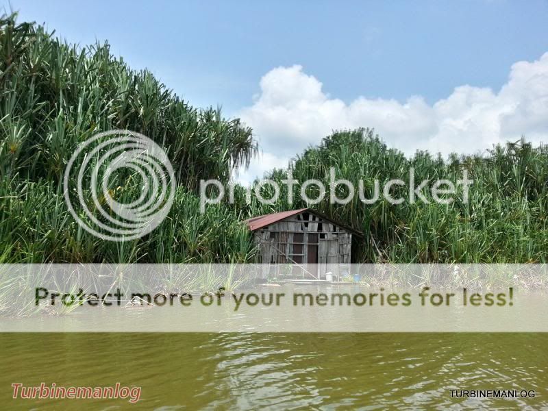 abandoned floating house
