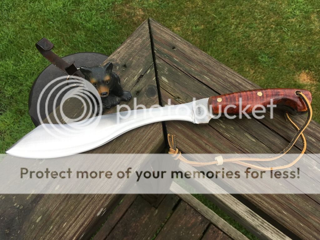 Chainsaw bar steel to Rambo style knife!